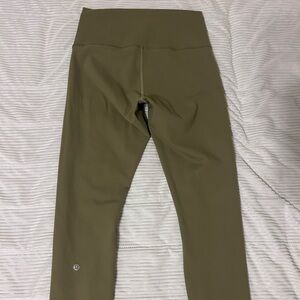 Lululemon bronze green size 8 leggings.